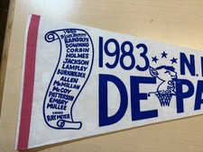 1983 DePaul University NIT Champs Scroll Pennant picture
