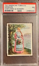 1912 T52 American Tobacco Costumes & Scenery DENMARK PSA 7 NM POP 1 picture