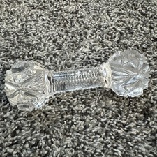 Cut Crystal Clear Glass Knife Rest 4
