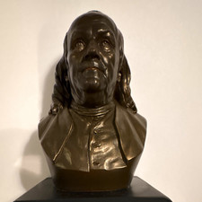 Design Masters Benjamin Franklin Bronze Bust, Antique Bronze Finish picture