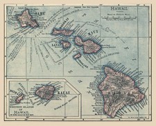 Map of HAWAII from 1912 - 8.5 x 11 Inch Photo Reprint picture