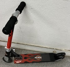 Harley Davidson Aluminum Red and Black Flame Scooter picture