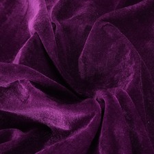 Deep Purple Velvet Fabric by the Yard, 1 Yard x 63 Inch Wide for DIY Sewing picture