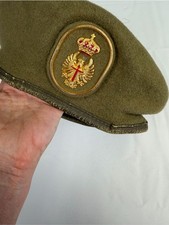 Authentic Spanish Military Beret with Crown Emblem picture