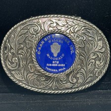 Vintage O-Kan Bit Service Tonkawa Oklahoma Oilfield Drill Bit Advertising Buckle picture