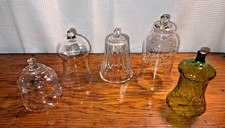 Lot of 5 Glass Votive Peg  Sconce Candle Holders Vintage Homco Variety picture