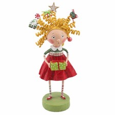 Lori Mitchell Gabby Giftmas Girl Christmas Figurine Folk Art Decor picture