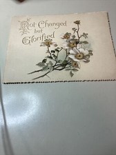 Victorian Mourning Sympathy Booklet Not Changed But Glorified picture