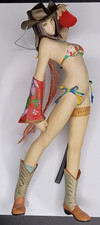 Aya OneeChanbara Cowgirl Bikini Boots Hat Anime Figure Stand Parts Repair Only picture