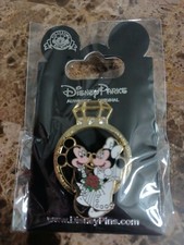 DISNEY MICKEY GROOM MINNIE BRIDE WEDDING RING PIN New On Card picture