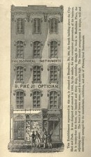 B. PIKE Optician Store 294 Broadway NYC Ad from 1848 - 5 x 7 in Photos picture