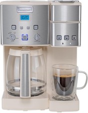 Cuisinart SS-15P1CRM Single Serve + 12 Cup Coffee Maker - Cream (OpenBox) picture