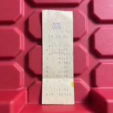 Odd Lots Columbus Ohio Merchandise Reciept B Big Lots Vintage August 1985 picture