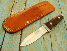 VINTAGE 1977 A G RUSSELL GERMANY EBONY STING DAGGER BOOT KNIFE & SHEATH KNIVES picture