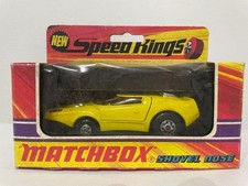 Matchbox Speed Kings Shovel Nose Diecast Race Car Yellow 1:64 picture