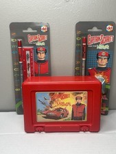1993 Captain Scarlet Mysterions Pencil Ruler Set & Bluebird Sandwich Box picture