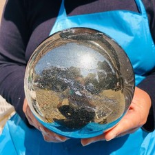 9.74LB Natural Chalcopyrite Quartz Crystal Ball Energy Reiki Healing picture