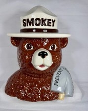Smokey The Bear Limited Edition Numbered Treasure Craft RARE 1995 Cookie Jar picture
