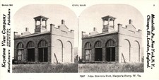 John Browns Fort Stereoview Keystone View Co Civil War 1970s Reproduction picture