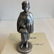 Rare HUDSON CREEK PEWTER  Villager Figurine NURSE #7167 3-1/4”/NOS/NIB picture