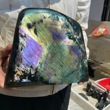 20.7LB Natural Labradorite Quartz Crystal Freeform Mineral Specimen Healing picture