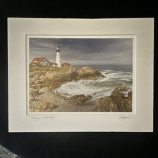 Portland Head Light Drawn Photo Portland Maine ME picture