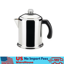Farberware 8 Cup Stainless Steel Yosemite Coffee Percolator, Stainless Steel picture