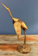 Vintage Brass Figurine  Crane or Heron picture