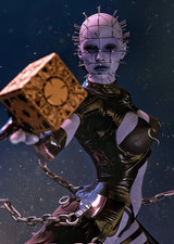 Pinhead High Priestess Resin Sculpture 1:4 Scale  Unpainted Horror Garage Kit picture