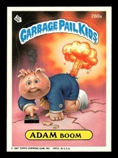 1987 Topps Garbage Pail Kids Series 7 Adam Boom #260a picture