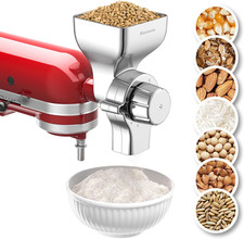 All Metal Grain Mill Attachment for Kitchenaid Stand Mixer, 12 Levels Flour Mill picture