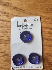 La Petite Vintage Button Set Violet Purple New picture