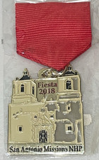 Fiesta 2018 San Antonio Missions NHP National Historical Park Fiesta Pin Medal picture