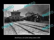 Breil France View Of The Railway Station c1920 Old Large Historic Photo picture