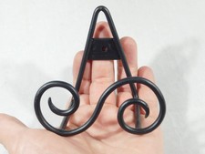 Easel Display Stand Small Size Black Metal SCROLL Design WALL Mountable picture