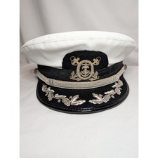 Vintage BSA Boy Scouts of America Sea Scouts Visor Hat Captains Style READ picture