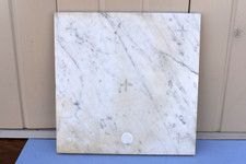 Older Vintage Marble Altar Stone with Relics and Document on Back, c.1956 (CU63) picture