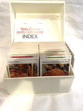 VINTAGE BETTY CROCKER RECIPE CARD LIBRARY INDEX WITH BOX COMPLETE 1971 NICE picture