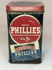 Vintage Bayuk Philadelphia Phillies Cigar Tin With Tax Stamp picture