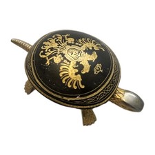 Beautiful Hotel Desk Bell Vintage BOJ Double End Ring Turtle Spain 1970's picture