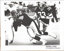 Merril Hoge Pittsburgh Steelers Vintage Original Press Photo NFL Action Shot #33 picture