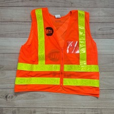 Vintage MTA New York City Transit Safety Vest Subway Bus Collectible Adult Large picture
