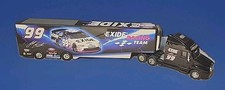 2000 Racing Champions Exide #99 Jeff Burton 1:64 Scale Nascar Transporter picture