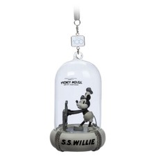Disney Sketchbook Steamboat Willie Light And Sound 100 Years Ornament - NEW picture