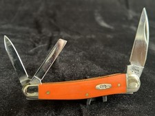 Vintage CASE XX USA ORANGE G10 SEAHORSE WHITTLER KNIFE 10355 WH SS  Early 2000's picture