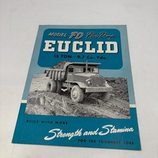 VINTAGE Euclid  Advertising Brochure Rear Dump Truck 15 Ton model FD picture