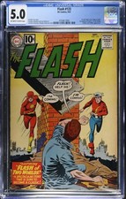 Flash #123 CGC 5.0 Off-White to White Pages picture