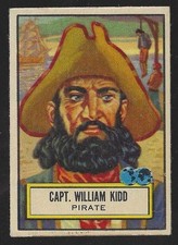 1952 Topps Look N See Capt. William Kidd 122 EX picture