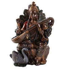 Pacific Giftware Saraswati Hindu Goddess Figurine, 8
