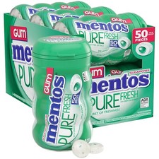 Mentos Pure Fresh Holiday Sugar-Free Chewing Gum with Xylitol, Spearmint, pack 6 picture